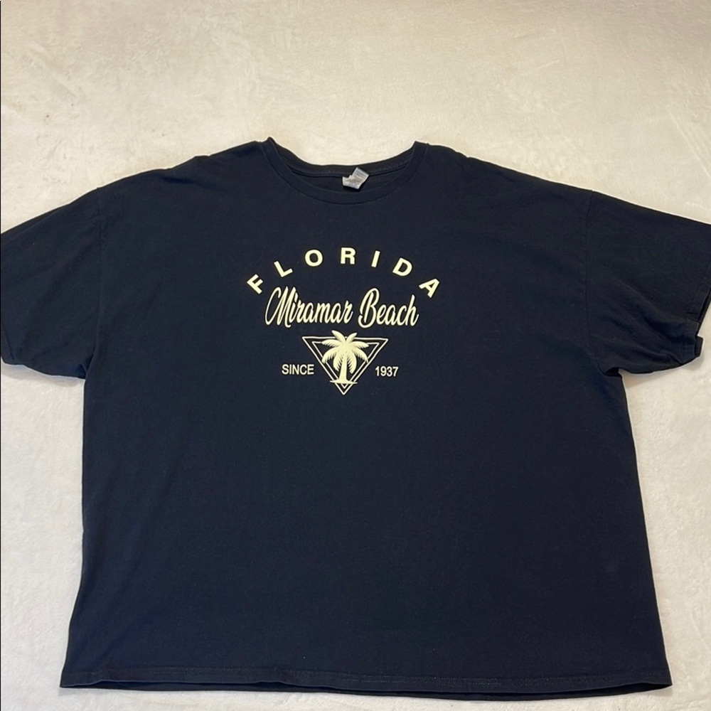 GILDAN HEAVY COTTON Florida Miramar Beach Black T-Shirt SIZE 4XL MENS 10…